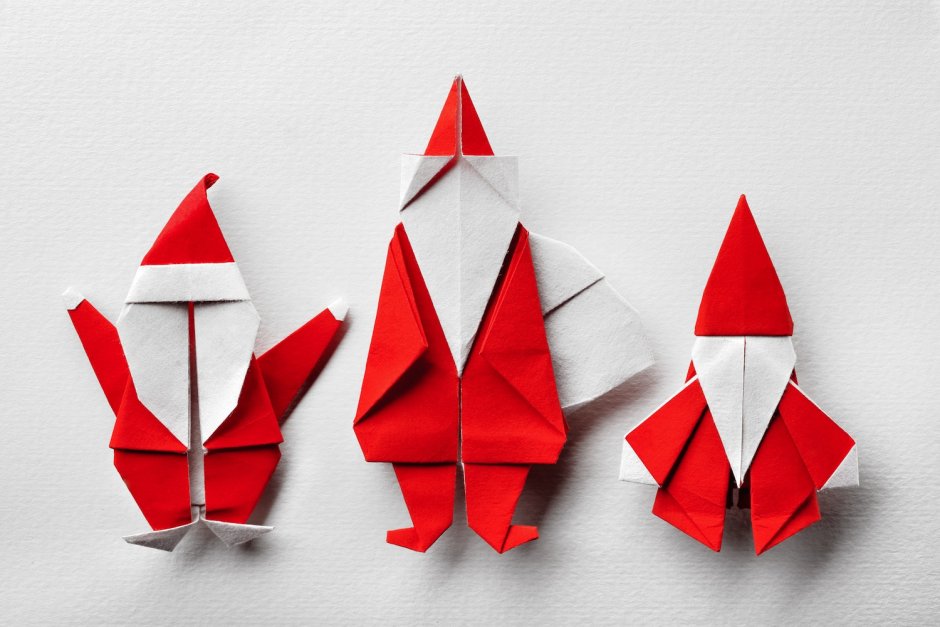 Оригами елочные игрушки из бумаги