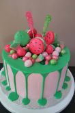 Торт на день рождения зеленый