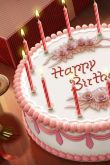 Поздравления с днем рождения на торте