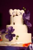 Свадебный торт с сиреневым цветом