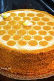 Медовый бисквитный торт со сметанным кремом