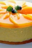 Персиковый торт суфле без выпечки