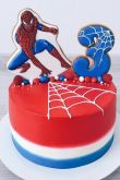 Торт в стиле человек паук