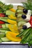 Сервировка овощей на праздничный стол