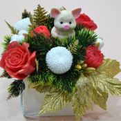 Мыльные новогодние букеты