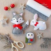 Фигурки из фетра новогодние