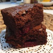 Торт брауни с кремом