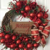 Новогодний венок картинка
