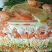 Овощной торт салат