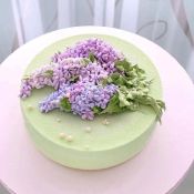 Сирень из крема на торт