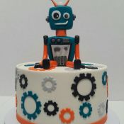 Торт с роботами