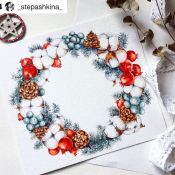 Новогодняя акварель