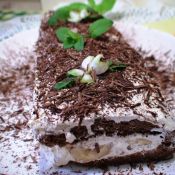 Банановый легкий торт