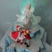 Торт снежная королева