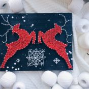 Новогодний стринг арт