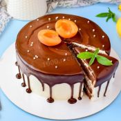Банановый торт с карамелью