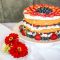 Торт свадебный одноярусный с ягодами