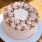 Торт с кремовыми цветами свадебный