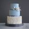 Свадебный торт двухъярусный минимализм