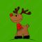 Рождественский олень с красным носом