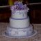 Свадебный торт фиолетовый