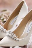 Бежевые свадебные туфли