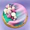 Торт с зефирными цветами