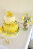 Торт в желтом цвете