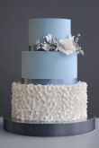 Свадебный торт двухъярусный минимализм