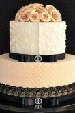 Торт свадебный стильный