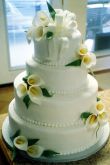 Торт свадебный двухъярусный декор