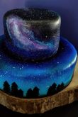 Звездное небо торт