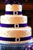 Свадебный торт простой и красивый