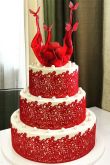 Красный бархат торт свадебный