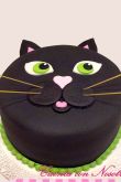 Торт кот черный