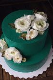 Торт свадебный зеленый