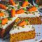 Торт без выпечки морковный
