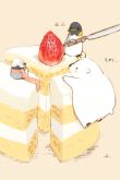 Белый мишка торт