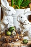 Кролик керамический пасхальный