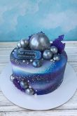 Торт на день рождения космический