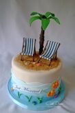 Торт с пальмами