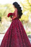 Свадебное платье в красном стиле