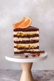 Шоколадный торт с апельсиновым кремом