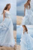 Свадебные платья сине белого цвета