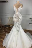 Свадебное платье русалка с открытой спиной