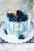 Торт голубой