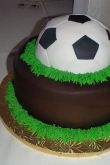 Торт футбольный мяч из крема