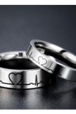 Свадебные парные серебряные кольца