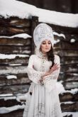 Свадебное платье русское народное