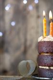 С днем рождения торт со свечками